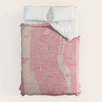 New York map Duvet Cover Gallery Image 6
