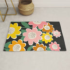 Flowerscape - night Rug Gallery Image 1