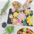 Flowerscape - night Cutting Board Gallery Image 2