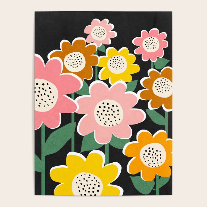 Flowerscape - night Poster Gallery Image 4