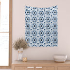 Watercolor Zellige Harmony Wall Tapestry Gallery Image 2