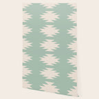 Geometric Southwestern Minimalism - Neutral Sage Green Wallpaper Gallery Image 2