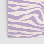 Zebra Print Purple Lilac Lavender Zebra Stripes Wild Animal Print Zebra Pattern Preppy Modern Decor Poster Gallery Image 3