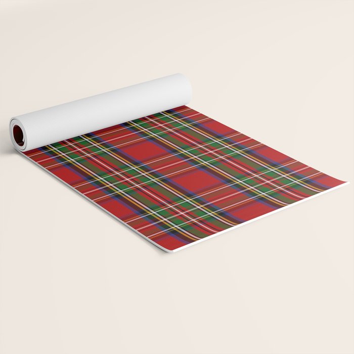 Festive Tartan Yoga Mat Gallery Image 2
