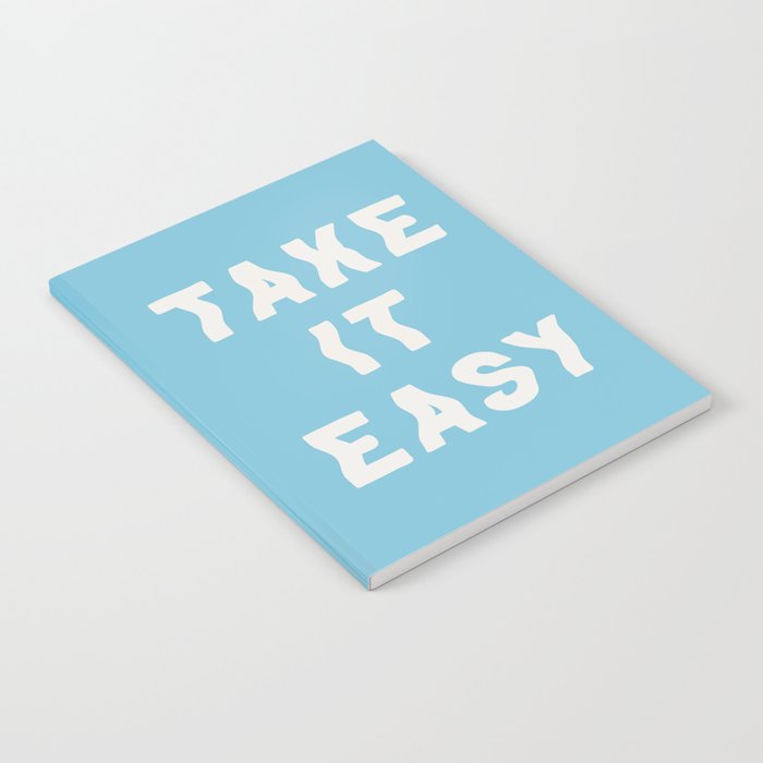 Take It Easy Sky Blue Notebook Gallery Image 1