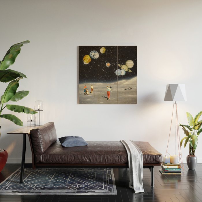 Cosmic Golf Wood Wall Art Gallery Image 2