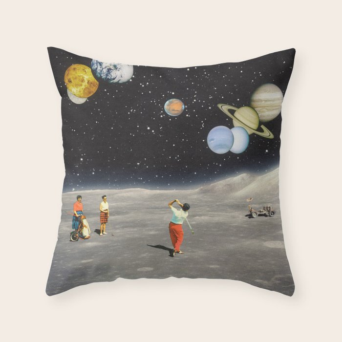 Cosmic Golf Throw Pillow Gallery Image 6