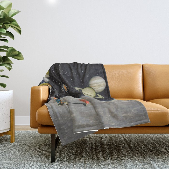 Cosmic Golf Throw Blanket Gallery Image 1