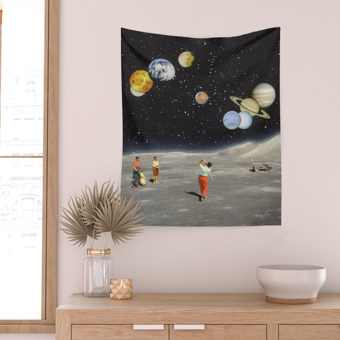 Cosmic Golf Wall Tapestry Gallery Image 2