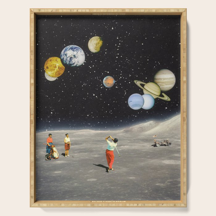 Cosmic Golf Serving Tray Gallery Image 1