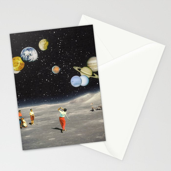 Cosmic Golf Stationery Card Gallery Image 2