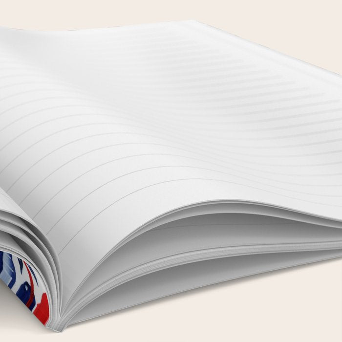 Botanical in red and blue Notebook Gallery Image 2