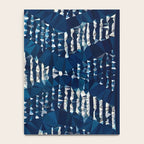 Blue Shibori African Indigo Low Poly Abstract Digital Art Painting Notebook Gallery Image 4