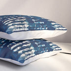 Blue Shibori African Indigo Low Poly Abstract Digital Art Painting Pillow Sham Gallery Image 3