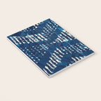 Blue Shibori African Indigo Low Poly Abstract Digital Art Painting Notebook Gallery Image 3
