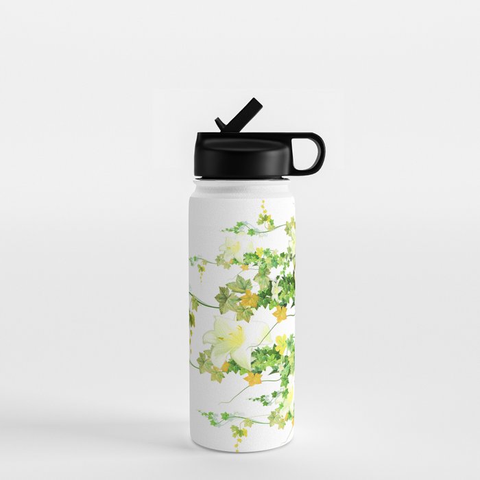 Watercolor Ivy Water Bottle Gallery Image 1