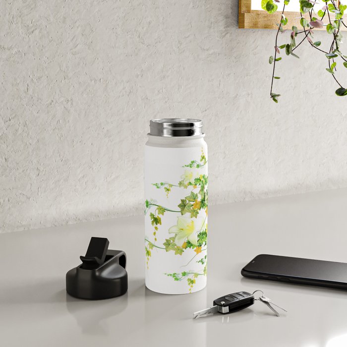 Watercolor Ivy Water Bottle Gallery Image 4