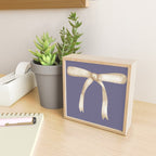 Bows & Ribbons Pattern XXXIII Neutral Lavender Purple Mini Art Print Gallery Image 2