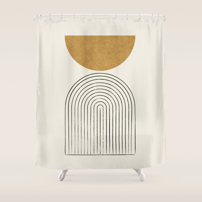 Arch Balance Gold Shower Curtain Gallery Image 1