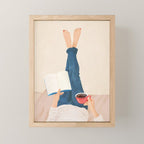Morning Read Mini Art Print Gallery Image 1