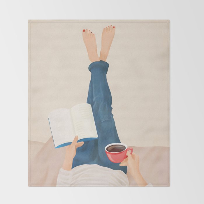 Morning Read Throw Blanket Gallery Image 2