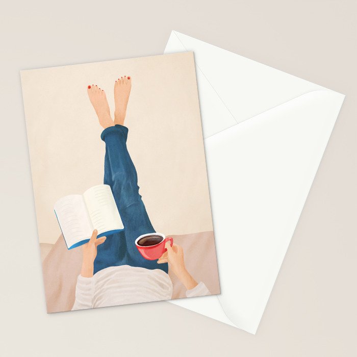 Morning Read Stationery Card Gallery Image 2