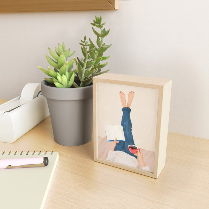 Morning Read Mini Art Print Gallery Image 2