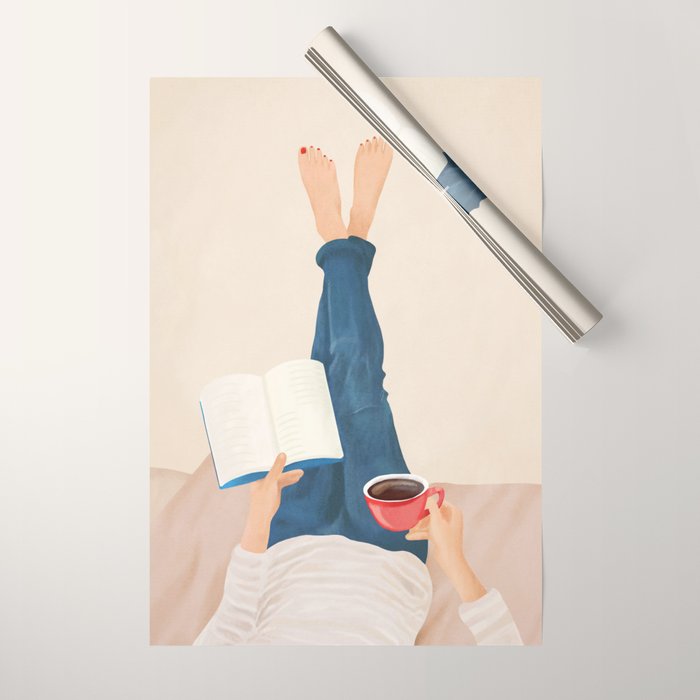 Morning Read Wrapping Paper Gallery Image 1