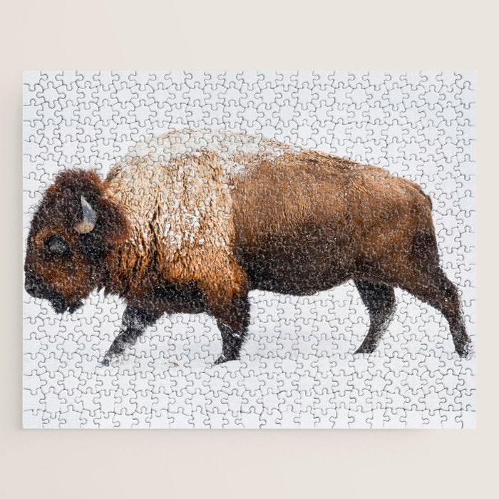 Buffalo In The Snow Jigsaw Puzzle Gallery Image 1