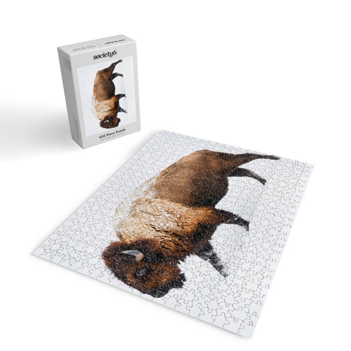 Buffalo In The Snow Jigsaw Puzzle Gallery Image 2