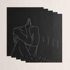 Nude figure illustration - Celina Black Wrapping Paper Gallery Image 3