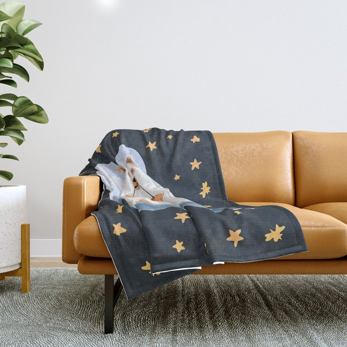 Ghost Dog Throw Blanket Gallery Image 1