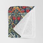 Vintage William Morris Strawberry Thief  Throw Blanket Gallery Image 3