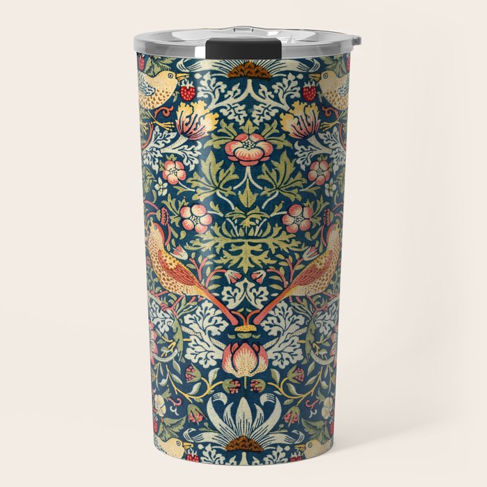 Vintage William Morris Strawberry Thief  Travel Mug Gallery Image 1