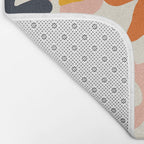 Abstract flower art pattern Bath Mat Gallery Image 2