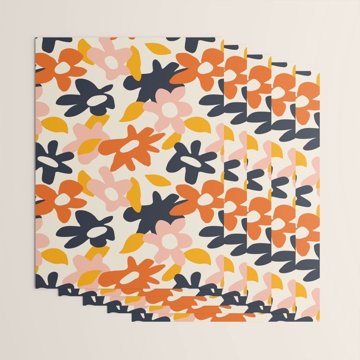 Abstract flower art pattern Wrapping Paper Gallery Image 3