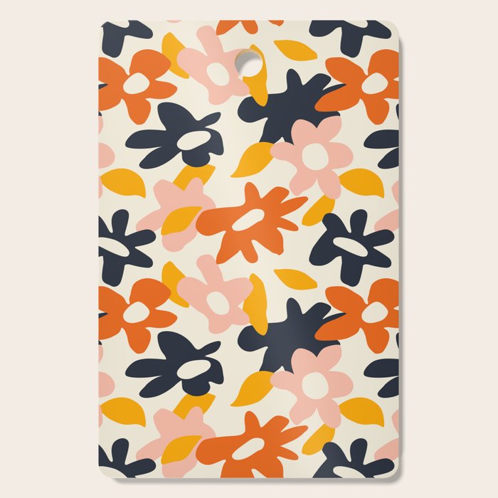 Abstract flower art pattern Cutting Board Gallery Image 1
