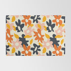 Abstract flower art pattern Rug Gallery Image 2