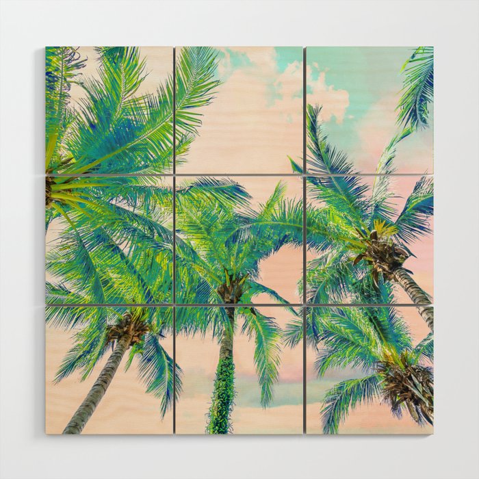 Dreamy Palms Wood Wall Art Gallery Image 1