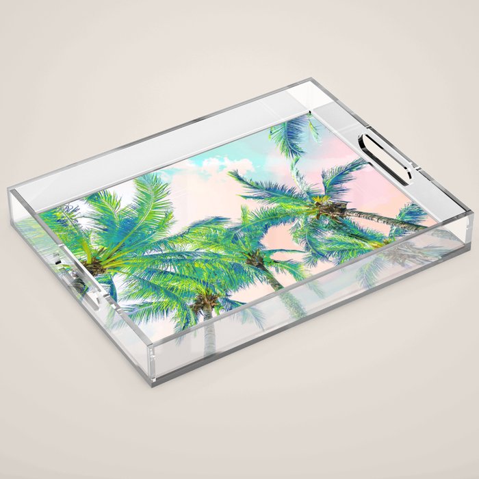 Dreamy Palms Acrylic Tray Gallery Image 1