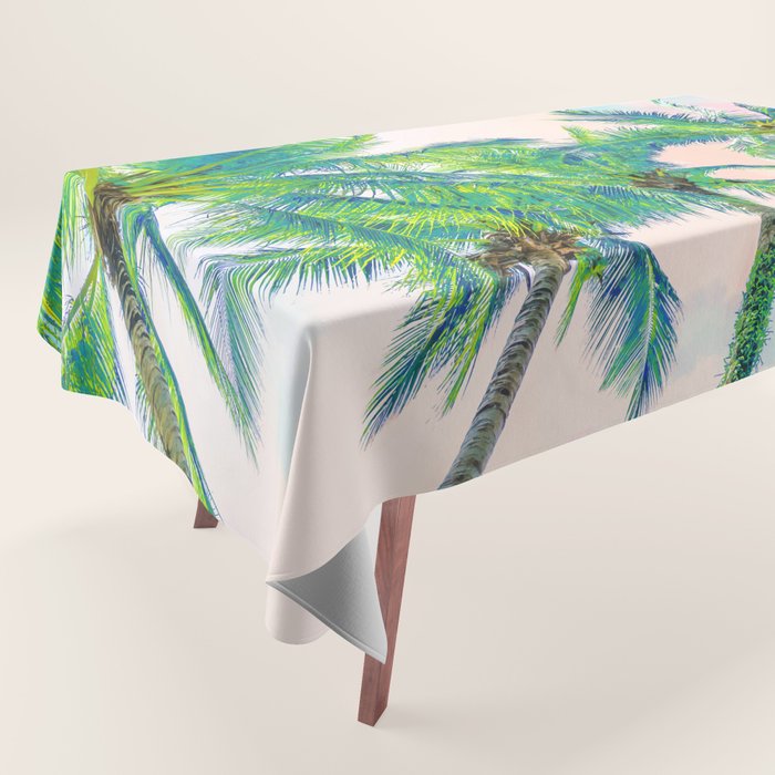 Dreamy Palms Tablecloth Gallery Image 1