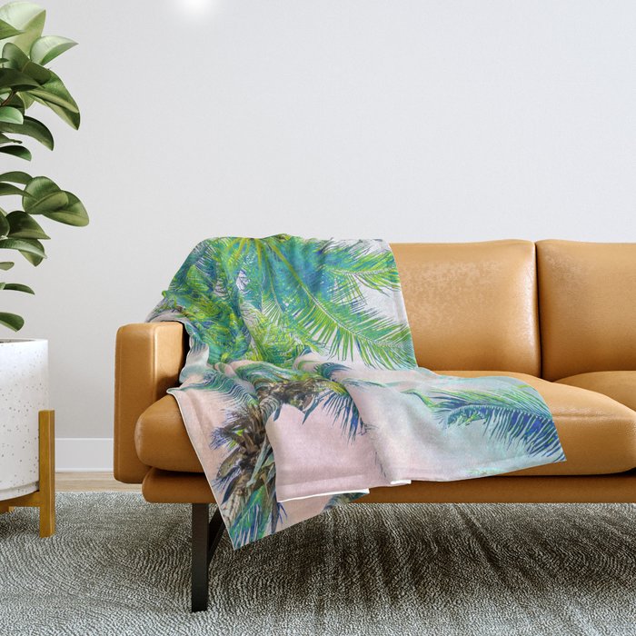 Dreamy Palms Throw Blanket Gallery Image 1