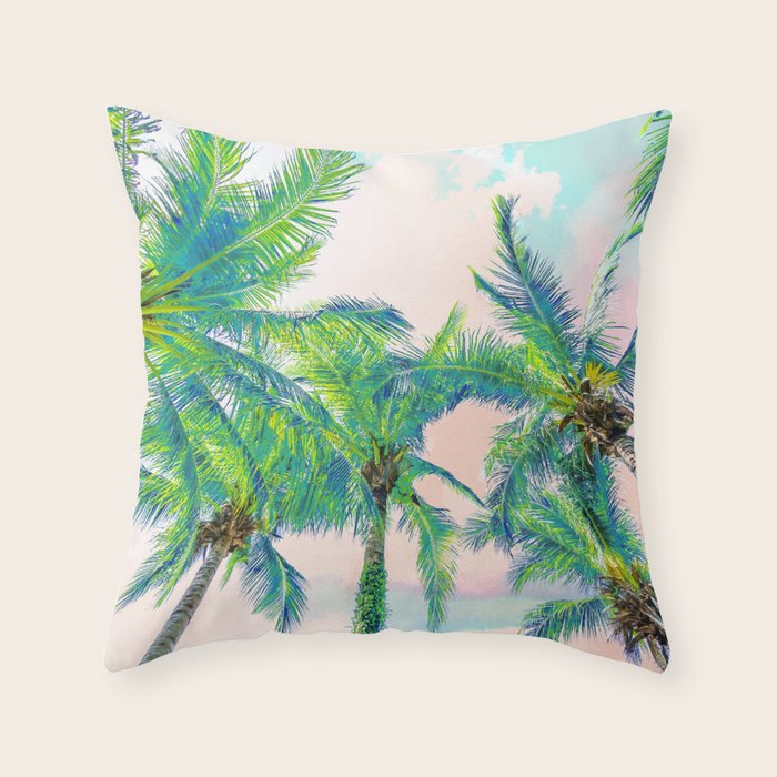 Dreamy Palms Throw Pillow Gallery Image 6