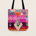 Traditional Oriental Moroccan Berber Rug Design Tote Bag Gallery Image 1