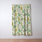 Vintage Wildflowers / Cozy Botanicals Window Curtain Gallery Image 3