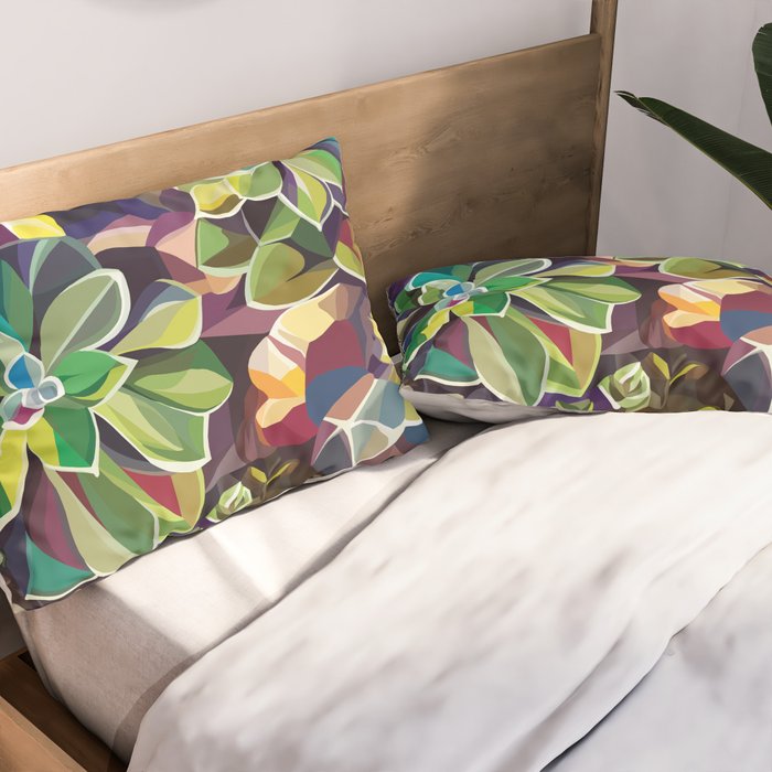 SUCCULENTS Pillow Sham Gallery Image 2