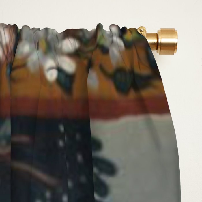 Antique 19th Century Romantic Lovers French Aubusson Tapestry Window Curtain Gallery Image 2