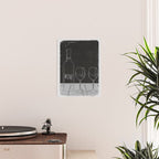 Minimalist Black and White Wine Glasses Poster Gallery Image 2