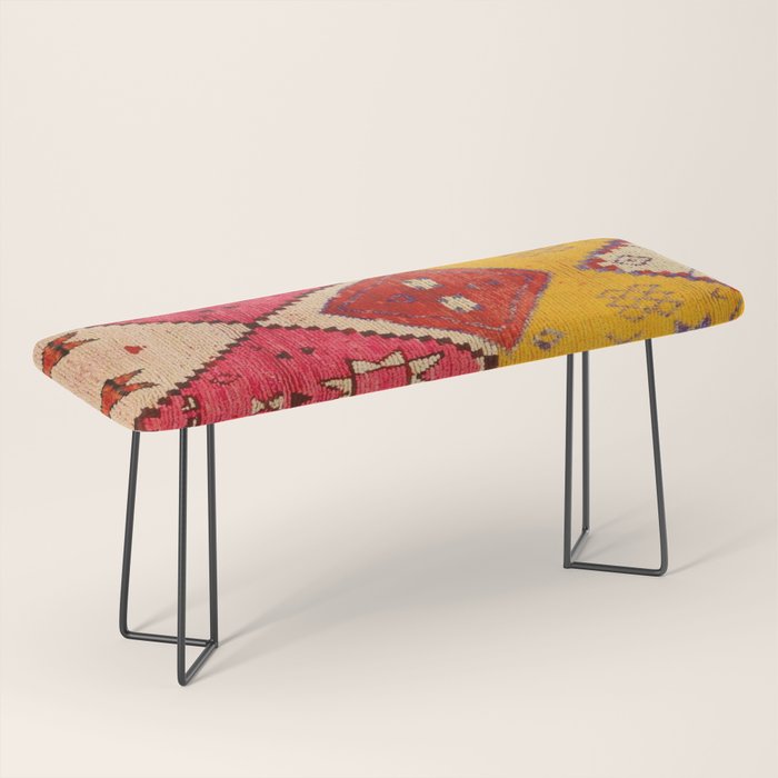 Heritage Moroccan Berber Carpet Design Bench Gallery Image 1