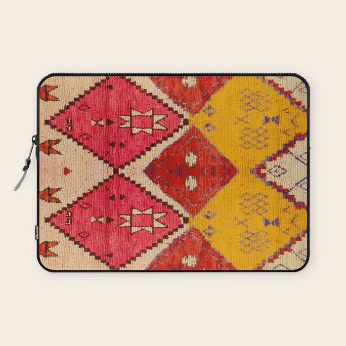 Heritage Moroccan Berber Carpet Design Laptop Sleeve Gallery Image 1